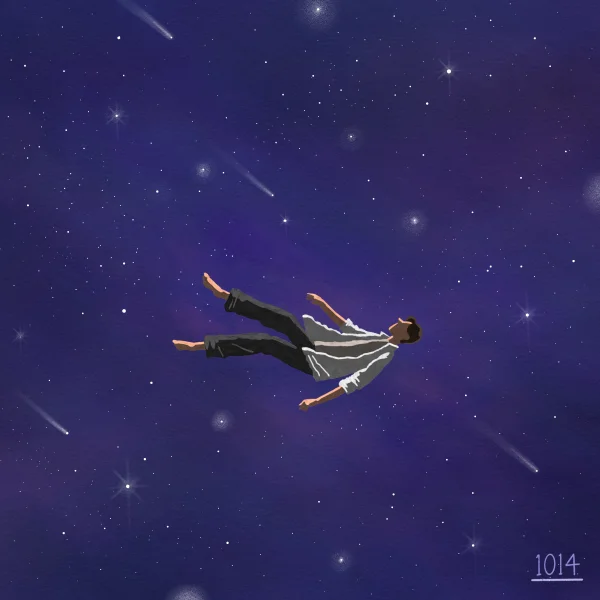 The night sky full of you
